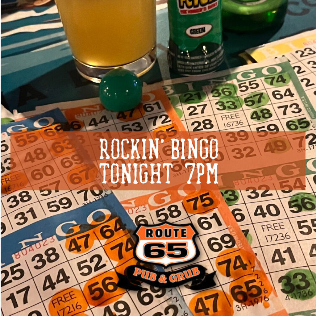 Friday night Rockin' Bingo Route 65 Pub East Bethel