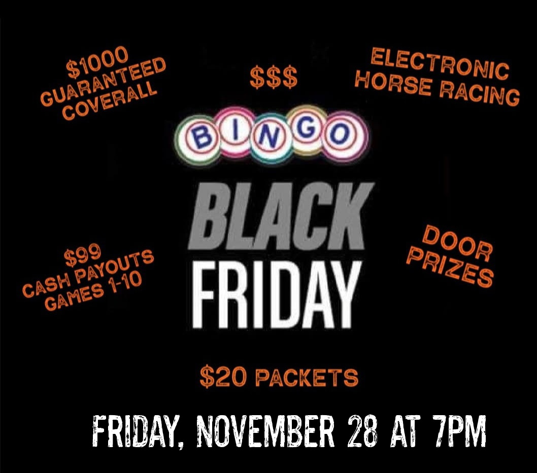Black Friday Bingo Route 65 Pub